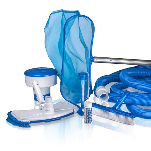 Gre AR20641 - Kit limpa-fundos para piscinas desmontáveis. Limpeza de fundos manual de respiração com uma potência mínima de 0,3 CV. para o fundo de piscinas pequenas e médias.