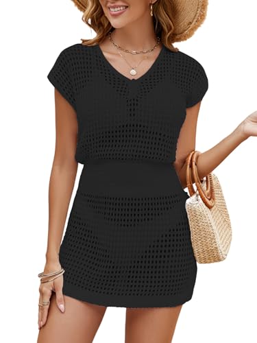 JFAN Mulheres biquíni cover up vestido de praia de verão fato de banho de praia fato de banho cobertura vestido