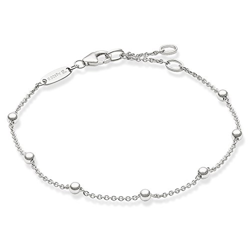 Thomas Sabo Pulseira Dots de mulher com prata de lei 925, Prata esterlina, Sem pedra