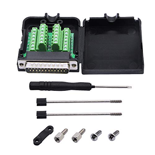 CERRXIAN Adaptador DB25 RS-232 interface serial conector DB25 (macho)