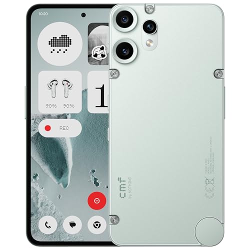CMF Phone 2 Pro 128 GB, Smartphone 5G livre com câmara de 50 MP e Zoom 20x, ecrã AMOLED FHD+ de 6,77" de 120 Hz, grande bateria de 5000 mAh de longa duração e Nothing OS 3,2, verde claro