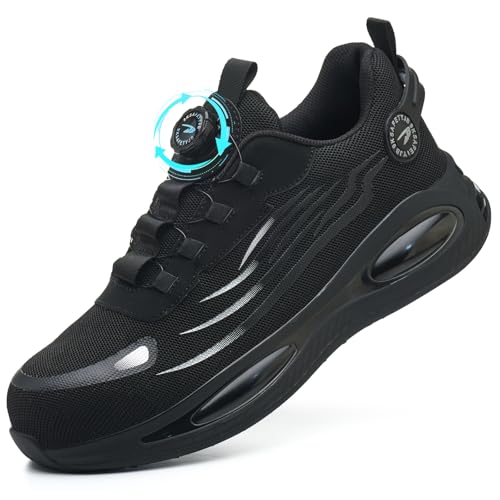 Sapatos de segurança para homem mulher leve sapatilhas de segurança sapatilhas trabalho com biqueira de aço calçado de segurança respirável 38-46 UE