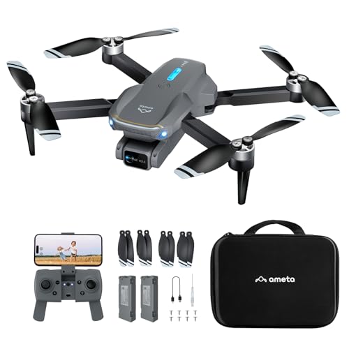 Ameta Drones com câmara 4K para adultos, S20 Lite Dron para crianças motor Brushless, mini drone FPV com 36 min de voo/retenção de altitude / círculo de voo, brinquedos de presente para crianças,