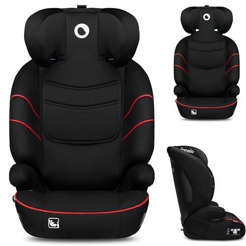 LIONELO LARS i-Size Cadeira de carro para bebés 100 - 150 cm grupo 2 3, proteção lateral 10 graus de ajuste do apoio de cabeça apoio de braços confortáveis encosto removível construção ImpactGuard