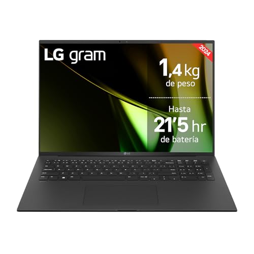 LG gram 17Z90S-G.AD89B Computador portátil ultraleve de 43,1 cm (17") 2560x1600, painel IPS, Intel Core Ultra 7, 32 GB RAM, 1TB SSD, 1,350 g, bateria até 21,5 h, W11 Home, G ris, teclado QWERTY