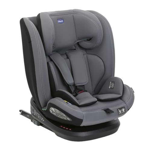 Chicco, Carteira de automóvel Mokita I-Size, com sistema Isofix, para crianças de altura entre 76 e 150 cm, utilizável a partir de 15 meses, redutor incluído, cinzento