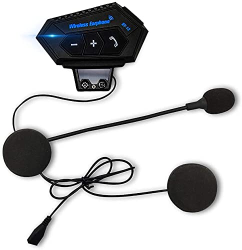 OBEST Mãos livres Moto Bluetooth auriculares, auriculares Moto Bluetooth, para uma variedade de capacetes montados, adequado para esquiar, escalar, intercomunicador Bluetooth para motocicletas