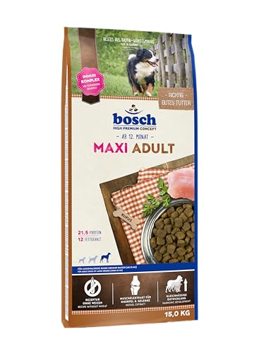 bosch HPC Maxi Adult | Alimento seco para cães adultos de raças grandes (a partir de 25 kg) | 1 x 15 kg