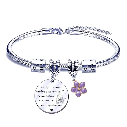 POIUYTRE Pulseira amiga presente de amiga presente amiga aniversário Natal presente de graduação presentes para amigas presentes originais para amigas pulseira de melhor amiga