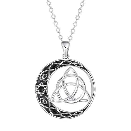 Arrebol Colar nó celta mulher prata de lei 925 pingente colar estilo étnico mulheres jóias presente original - ajustável | 45 cm 5 |