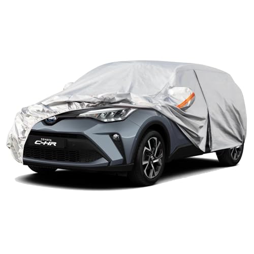 Kayme Capa de carro exterior, compatível com Toyota C-HR (2016-2025), capa para carro impermeável, respirável, anti-UV, anti-pó, de 6 camadas, cobertura de carro com fecho de correr e forro de algodão