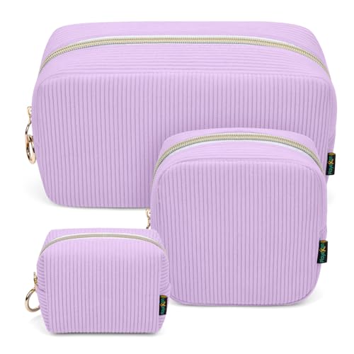 Neceser de viagem, sacos de maquilhagem meninas de tecido de veludo com fecho de correr, bolsa de higiene para mulher organizador de maquilhagem, precisa de tecido portátil compressos presentes de