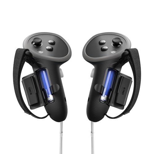 KIWI design G4 Pro Empuñaduras de Controlador Compatibles con Meta Quest 3/3S, Acreditadas por Meta