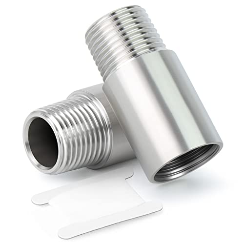 ERGAOBOY 2 peças 100 mm 3/4" feminino x 3/4" macho BSP Nipple Cast Pipe 304 Stainless Steel Pipe Fittings