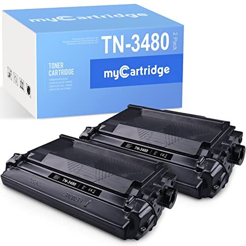 myCartridge TN 3480 TN3480 compatível para Brother TN-3480 para Toner Brother DCP-L5500dn L5200dw HL-L6300dw HL-L6400dw HL-L6400dwt (2 Nero)