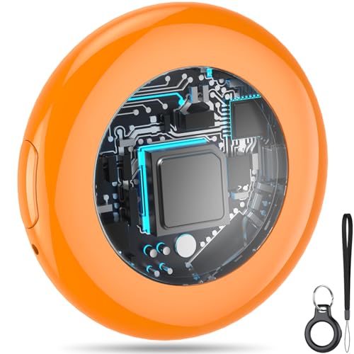 Air Tag Smart Tracker, localizador de objetos funciona com Find My App (apenas iOS), rastreador Bluetooth e localizador de artigos com som, rastreador de bagagem, rastreador de chaves, laranja
