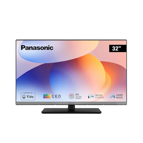 Panasonic TB-32S40AEZ, Série S40 de 32 polegadas HD LED Smart TV, 2024, TiVo, controlo de voz Google e Alexa, modo de jogo, reprodutor multimédia HDR, HDMI, WLAN, experiência visual excecional