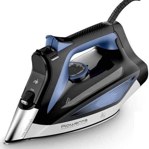 Rowenta Everlast Antical ferro a vapor de 2700 W, coletor de calcário e função anticalcário, 220 g/min e constante de 45 gr/min, sola Microsteam, perfil laser anti-gotejamento, azul