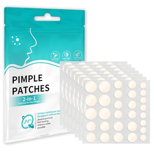 Patches Acne Pimple Patches óleo de árvore de chá e ácido salicílico adesivos grãos acne invisíveis e de absorção impermeável podem livrar-se a acne rapidamente (264 peças)