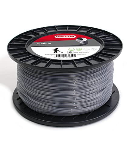 Oregon - Linha de roçadora redonda Duoline para ervas daninhas e vegetação densa, 3,0 mm, bobina de 120 m