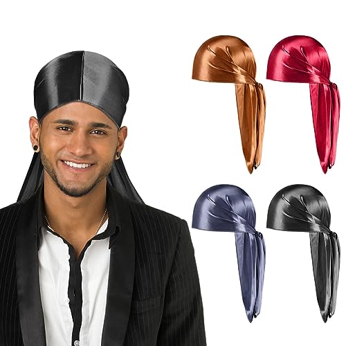 Aomig Lenços de cabeça para mulher, lenço de pirata com design exclusivo estampado, bandana homem de moda e desporto, lenços de cores unissexo para pescoço, cabeça, boneca, adultos e crianças, 54 x 54