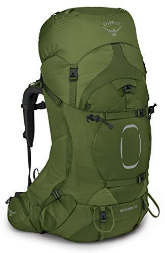 Osprey Aether Mochilas de caminhada para homens - alças de ombro e cinto Fit-on-the-Fly personalizáveis e torso ajustável - capa de chuva incluída