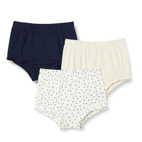 Amazon Essentials Bebé e menina pequena, Calções de algodão, conjunto de 3 unidades