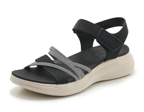 Meik Mangni Sandálias desportivas de verão para mulher sapatos de praia casuais sandálias de caminhada moda 35-42 UE