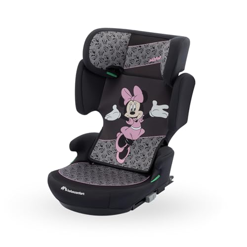 Bebeconfort Disney RoadFix i-Size, Cadeira de carro com elevador de encosto, 3,5-12 anos (100-150 cm), cadeira de carro Minnie Mouse, dobrável, leve (4,4 kg), 14 posições de apoio de cabeça, Authentic