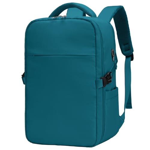 Para mochila Ryanair 40 x 20 x 25, mochila de mão com bolso PC 14 polegadas, mochila de viagem unissexo para mulher e homem, Azul, 40 x 20 x 25, bagagem de mão 40 x 20 x 25 Ryanair