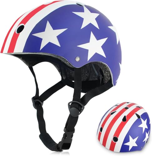 FYHART Capacete de skate para meninos, meninas e meninos, capacete de proteção ajustável para vários desportos ciclismo patinagem online ciclismo patinação em bicicleta Scooter
