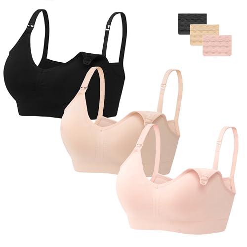 HBselect Sutiã de amamentação sem costuras, multicolorido, sutiã de maternidade, sutiãs de pré-maternidade, sutiã multicolor para grávida