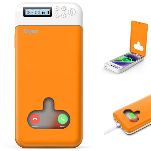 Dayear Capa de bloqueio para telemóvel com temporizador, caixa de armário para Android Phone/iPhone (máximo 6,7 polegadas), prisão telefónica Timed Lock Box para que as crianças se concentrem mais