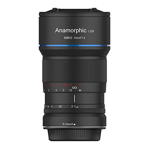 SIRUI 50 mm F1,8 Aamorphic Cinema Cinema Objetivo Lens Lenses lente 1,33 x (X Mount) APS-C