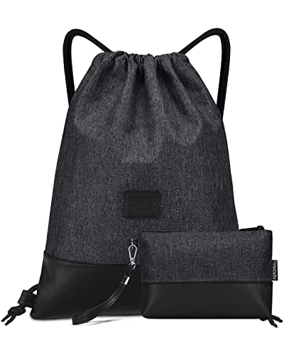 LIVACASA Mochila de cordões leve, unissexo, casual, impermeável e ideal para o ginásio.