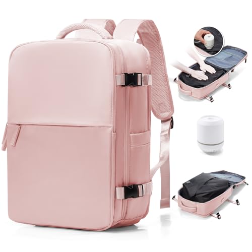 BJLFS Mochila viagem cabine avião 40 x 20 x 25 a vácuo bagagem de mão de grande capacidade com sistema de vácuo mochila de viagem portátil impermeável para homem e mulher com sistema de compressão