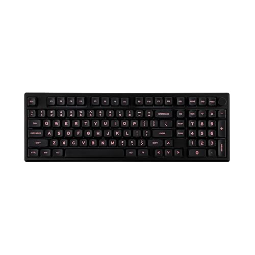 EPOMAKER Galaxy100 Teclado mecânico sem fios para conjuntos de alumínio com QMK/Via, bateria de 8000 mAh, USB-C/BT5.0/2.4Ghz, programável e Hot-Swappable, Numpad (preto, mármore White Switch)