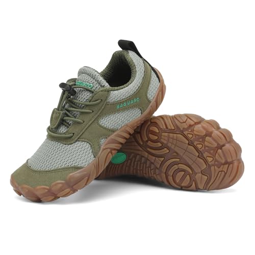SAGUARO Barefoot Sapatilhas minimalistas confortáveis sapatilhas de Trail Running para meninos e meninas, Gr.24-36