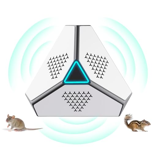 Ultra-sónico para ratos de 360 °, repelente de rato, repelente de morcegos, esquilo e barata ultrassónica, repelente ultrassónico para ratos baratas antipragas plugáveis