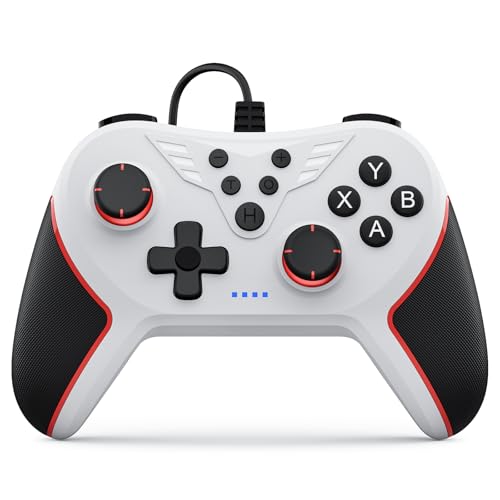 RivalPlay Mando PC, Mandos con Cable para PC(WIN 7, 8, 10, 11) con Function Mapeo, Turbo y Doble Vibración- Plug & Play