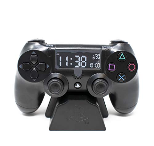Relógio despertador controlador Playstation - relógio digital oficial com retroiluminação