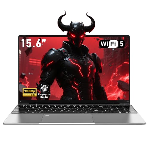 FUNYET 15,6 polegadas Gaming Laptop, Win 11 computador portátil R7 5700U, RAM 32 GB SSD 1TB Laptop Notebook, suporte retroiluminado portátil, WiFi, 6000 AMH, HDMI