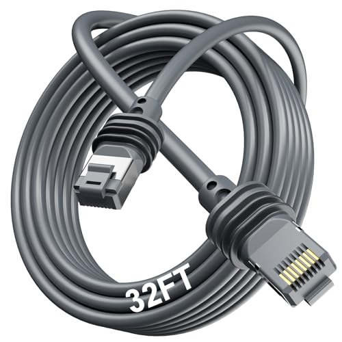 Cabo Starlink Gen 3 cabo 32,8 ft/10 m cabo de substituição de cabo Starlink Cable Ethernet para Starlink Generation 3, transmissão de dados de alta velocidade impermeável durável ao ar livre