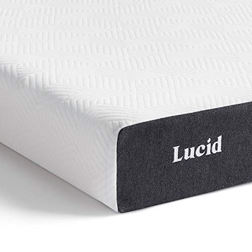 LUCID Colchão viscoelástico, com carvão de bambu, colchão de espuma, 13 cm, duro - capa respirável, 160 x 200 cm