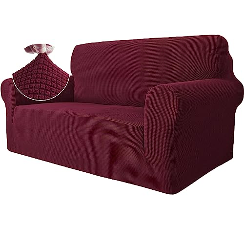 Ystyle Capa para sofá de 2 lugares, capas elásticas ajustáveis para sofá, protetor de sofá gatos riscos e cães animais de estimação, capa de sofá com apoios de braços antiderrapante antimanchas,