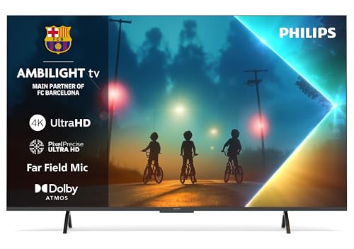 Philips Ambilight 43PUS8200 4K LED Smart TV - Ecrã de 43 polegadas com plataforma Titan OS, Pixel Precise Ultra HD e som Dolby Atmos - Funciona com a Alexa e com o assistente de voz do Google