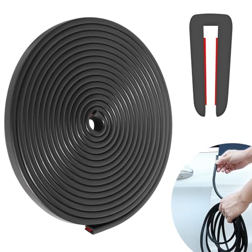 Protetor de cantos para chapas de 4 m, proteção de bordas de borracha de 1,5 mm, perfil protetor de bordas em forma de U, auto-adesivo, para portas de carro, placas de metal, placas de vidro