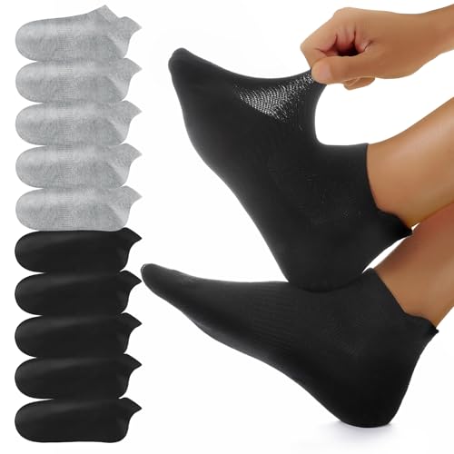 YouShow 10 pares meias tornozelo homem mulher meias desporto meias homens algodão Running