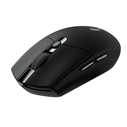 Logitech G 305 LIGHTSPEED Rato Gaming sem fios, Captor HERO 12K, 12,000 DPI, ultra leve, bateria de 250 h, 6 botões programáveis, memória integrada, PC/Mac, preto