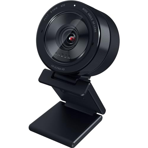 Razer Kiyo Pro Ultra Câmara Web 4K para criação de conteúdos e streaming (Ultra High Dynamic Range-UHDR, UltraHD 4K 30 FPS/1080P 60 FPS, foco automático com IA, sensor de luz de 2,9 μm) preto